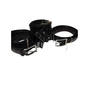 Lot of 5 Big & Tall Leather Belts - see description and photos for use